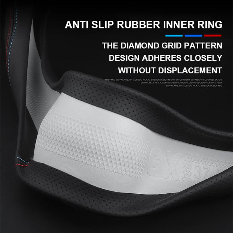 Car Leather Steering Wheel Cover For Citroen C2 C3 C3-XR C4 C5 C6 C4X C5X C4L Xsara Berlingo Picasso Aircross Sega Elysee Jumpy