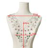 Mesh Embroidery Beads Color V-Neck Placket Collar Diy Decorative Accessories Women'S Dress Top Dress