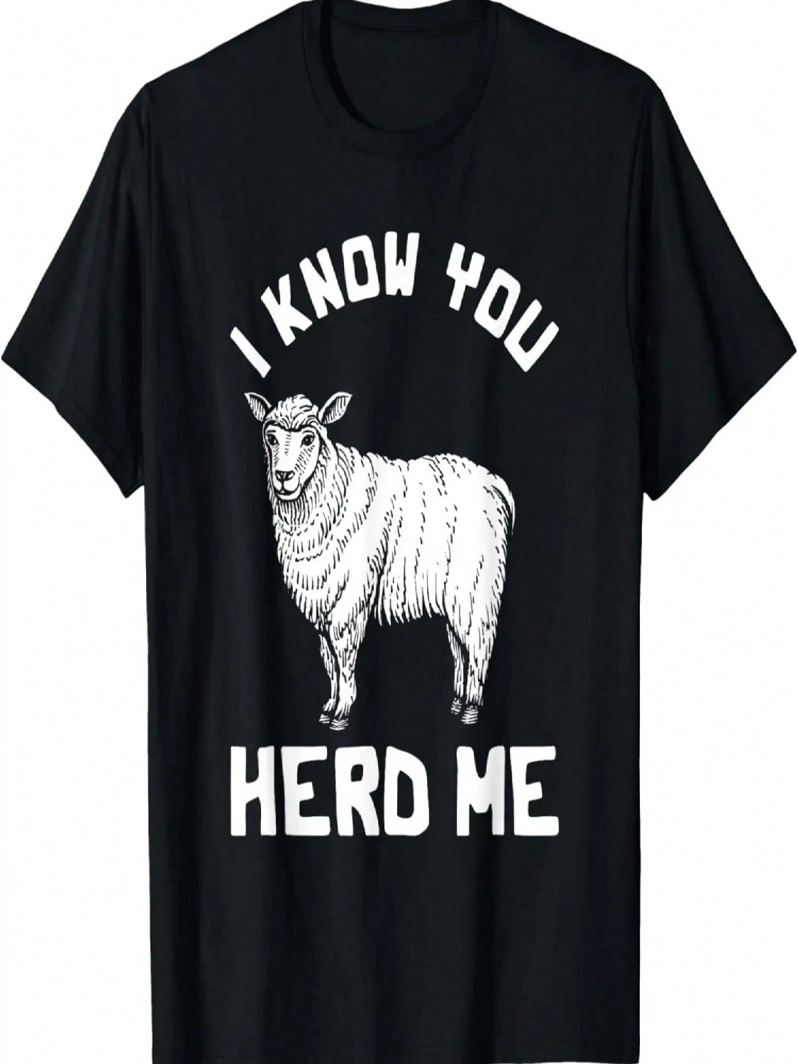 Funny Sheep Design I Know You Herd Me Sheep Lovers T-Shirt S разноцветный