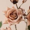 Retro Simulation Rose Flower Luxury Fake Flowers Artificial Rose Branch  Wedding Party Decor