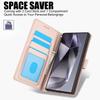 For Samsung Galaxy S26 Ultra Case PU Leather Stand View Phone Wallet Cover with Hand Strap