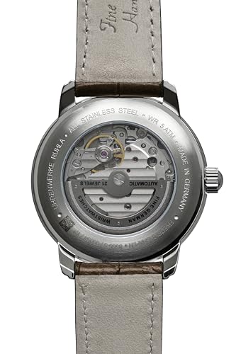 Montre Homme ZEPPELIN, Zeppelin Friedrichshafen 8566-5, Automatique, Résistante à l'eau 5 ATM, Verre minéral, Cadran doré, Acier inoxydable [Importation parallèle]