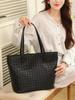 Trendy High-Capacity Woven Tote: 2025 Women's Crossbody & Shoulder Handbag