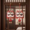With Bell Spring Festival Pendant Chinese Lion Awakening  Pendant  Home Decor
