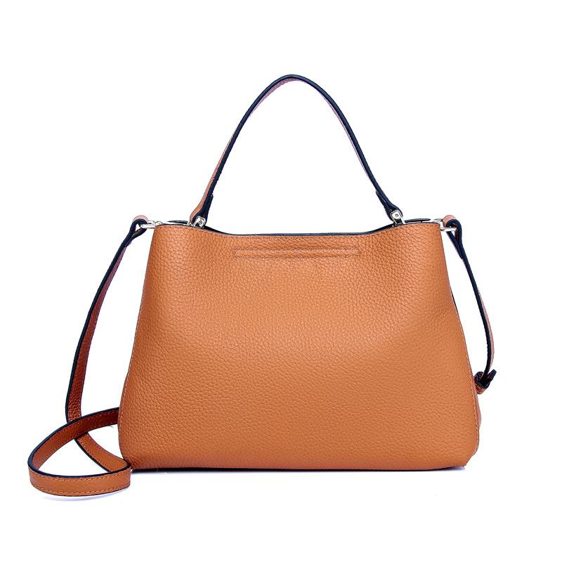 New First-layer Cowhide Handbag Women's Bag Niche Fashion Casual Korean Version Genuine Leather Shoulder Messenger Bag
