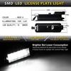 LED License Plate Light Lamp Assembly For 2015- Dodge Charger Challenger Chrysler 300 Pacifica Jeep Compass 6000K Dimond White, Pack of 1