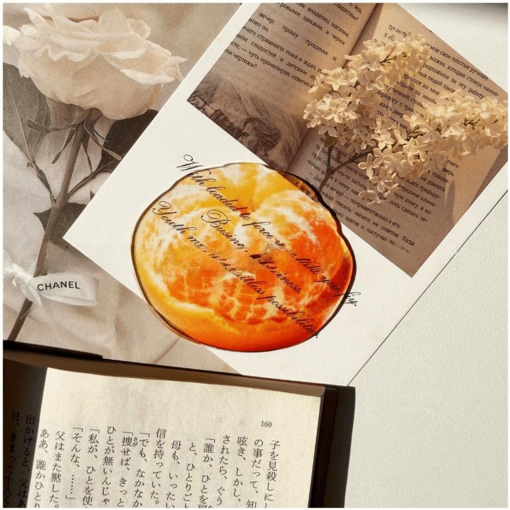 

Premium Feeling Apple Bookmark Delicate Simulation Bookmark Grape Tomato Bookmarks Student Gift Style2
