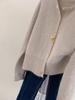 2025 Women's Pure Wool Round Neck Cardigan - Autumn/Winter Slimming Knit Cashmere Sweater Coat