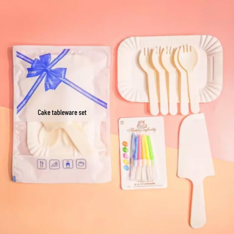 Одноразовый пластиковый набор для торта и десерта