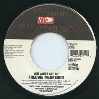 7inch Record FREDDIE MCGREGOR - Rainbow Country / You Won't See Me VPS9271 VP 2012 US Reggae, Ska & Dub