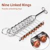 Puzzle Toy Nine Rings Intelligent Unlocking Toy Student Gift Children's Thinking Training Stainless Steel Luban Lock