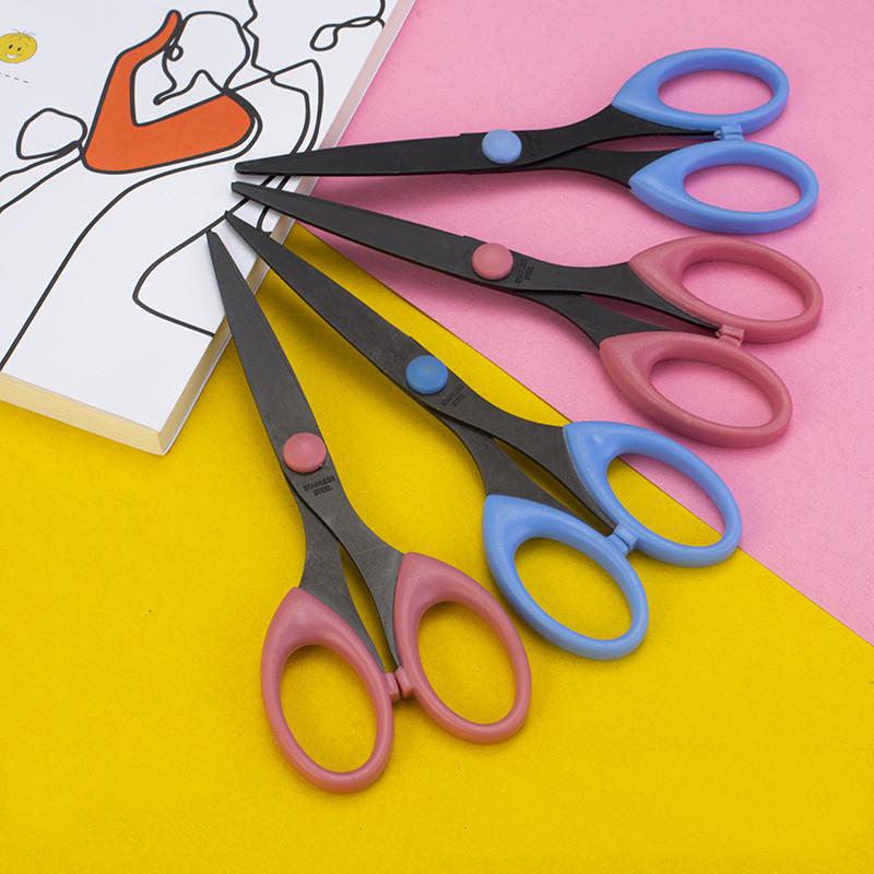 Scissor Stainless Steel Blade Safe Design Cutter for Fine Art Diary Album Craft Office School Stationery