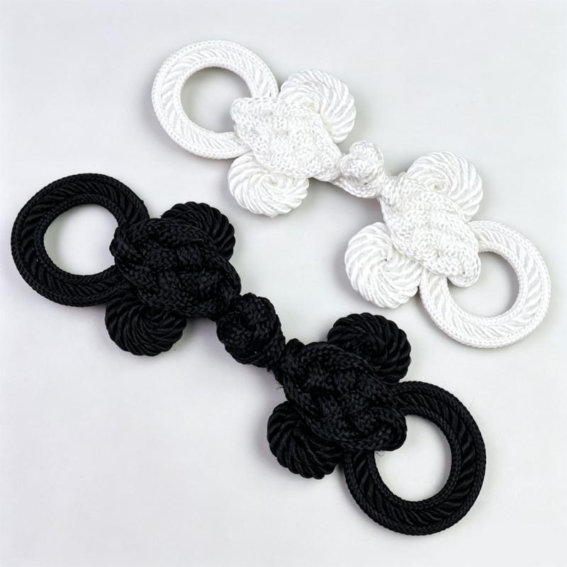 6pcs Traditional Apparel Closures, Chinese Sewing Set for Dress Panels Costume Use and Outerwear DIY Repair