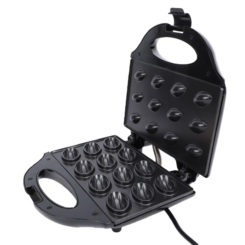 Walnut Cookie Maker 750W 12 Capacity Nonstick Mini Nut Waffle Bread Machine Electric Walnut Cake Mould for Home