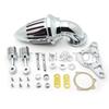 Chrome/Black Air Cleaner Filter for 2001-2009 Harley Davidson Softail Fat Boy Dyna Street Bob Wide Glide