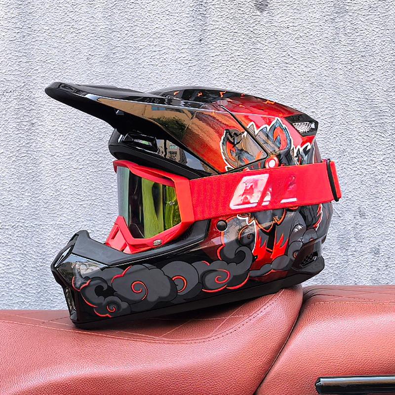 Off-Road Helmets Kids Teens Electric Bike Helmets Men and Women Rally Helmets Mountain Bike Riding Downhill