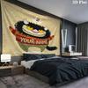 Monster Adventure Custom Name Wall Tapestry Aesthetic Wall Hanging Printed Fabric Blanket Decorative Tapestries For Bedroom Living Room Home Decor
