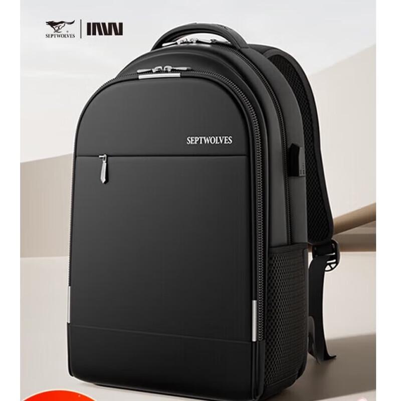 SEPTWOLVES Men s 15.6-inch Laptop Backpack for Travel & Commute