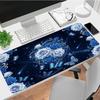 Blue Roses Xl Gaming Mouse Pad Nonslip Rubber Base Stitched Edge Waterproof Desk Mat For Pc Laptop Gamer Office Computer Accessories C927119