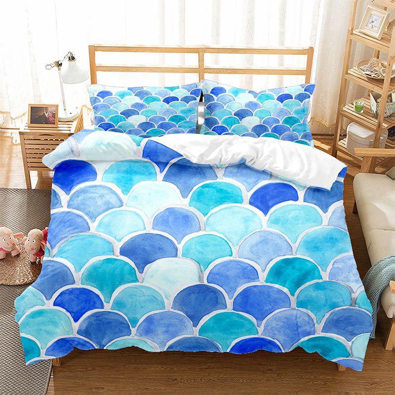 

Модная технология печати, 3D цифровая печать, постельное белье, пододеяльники, наволочки, комплекты из трех предметов 135 * 200Cm two-piece set