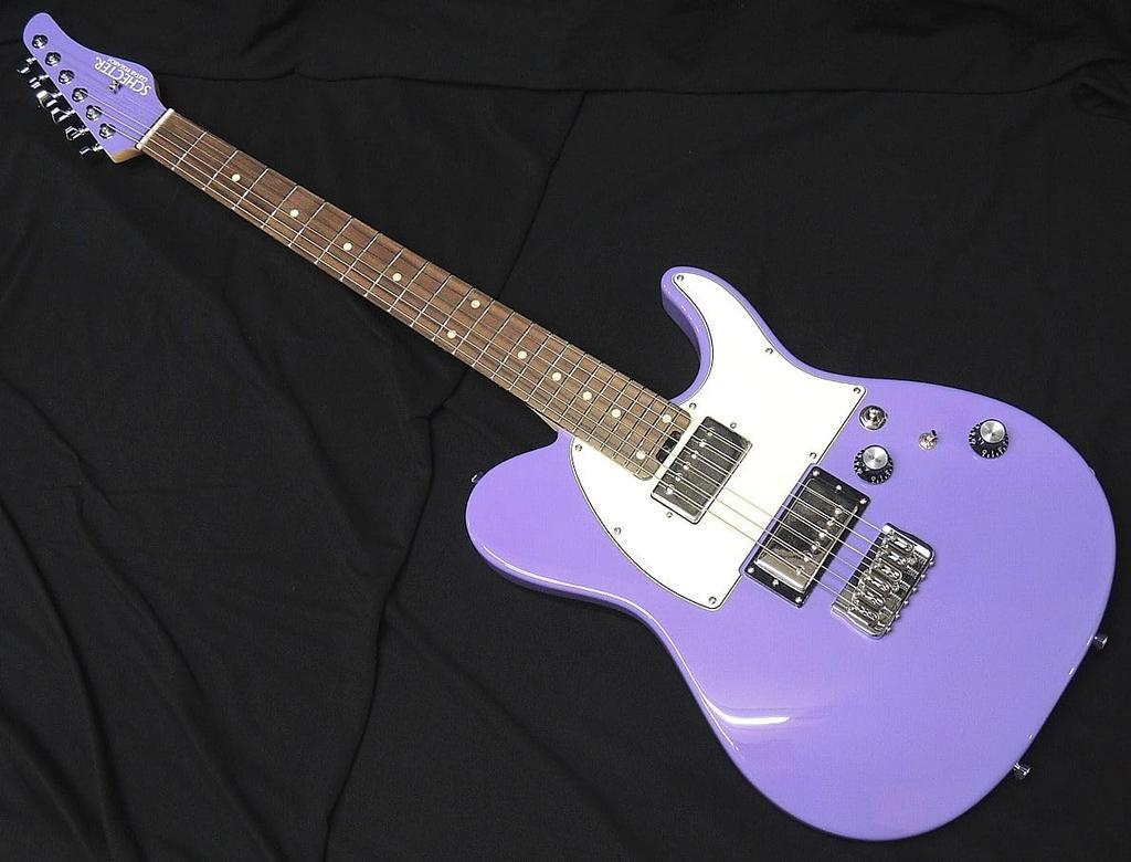 Schecter Very Peri Schecter Telecaster Type Very Peri Purple Electric Guitar Sound Messe 2023 Model KR-24-2H-FXD-MH/VP/R