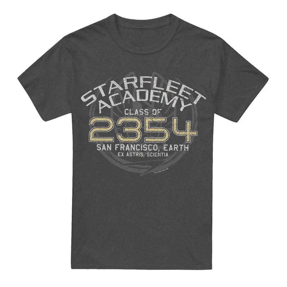 Футболка Star Trek Sisko Graduation 100% Хлопок Мужские Футболки Топ S-3XL, Угольный S