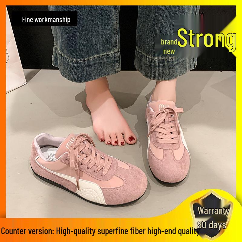 Women's Versatile White Sneakers - Flat-Bottomed German Trainers, 2025 Spring/Summer Casual Sports Shoes.