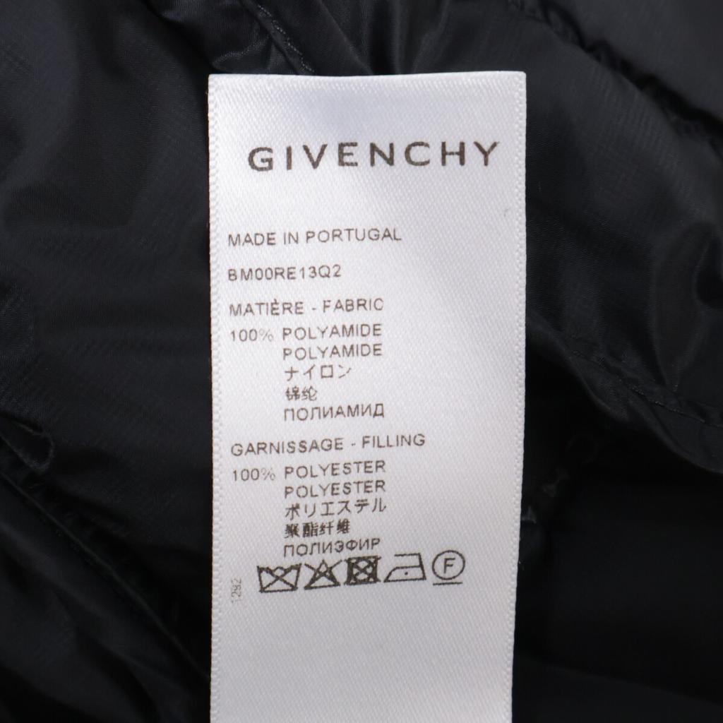 Givenchy BM00RE13Q2 Black Embossed Logo Puffy Jacket Jacket 46 blackUsed