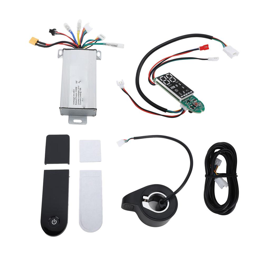 Sada ovladače elektrické koloběžky DC 36V 350W 36V 350W Ovladač koloběžky s palcovou plynem a palubní deskou pro Xiaomi M365