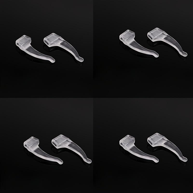 8 Pairs Silicone Anti-Slip Ear Hooks for Glasses-Comfortable Elastic Ear Grips,Secure Frame Support Sleeves - Suitable for Sports & Outdoor Activities