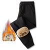 Pantaloni Invernali Spessi di Lana d'Agnello per Uomo, Pantaloni Sanitari Invernali Spessi di Lana per Uomo, Pantaloni Casual da Uomo Sportivi con Gamba Legata