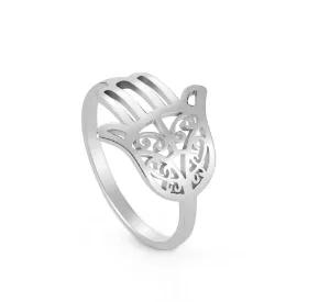 Anello Minimalista in Acciaio Inossidabile a Forma di Cuore Amore Vuoto per Donne Anelli con Zirconi Intarsiati Colore Oro Impermeabile Gioielli Moda Romantica