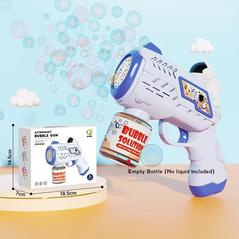 Automaatne Mullipüstol Lastele Väikelastele, 8 Auguga Pardi Mullimasin Püstol LED Valgusega Mullipuhumismasin Väljas Mängitavad Mullimänguasjad