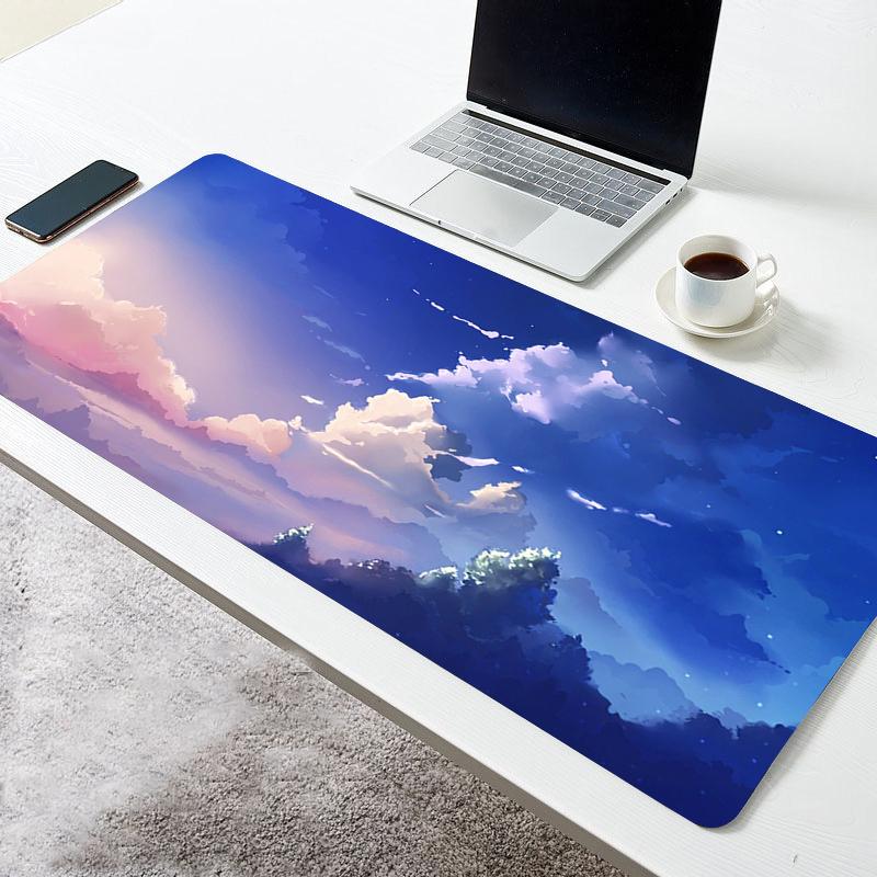 Sky Cloud Mousepad Gaming Accessories Color Computer Laptop Keyboard Pad New Large Nonslip Rubber Carpet Office Blue Mouse Mat