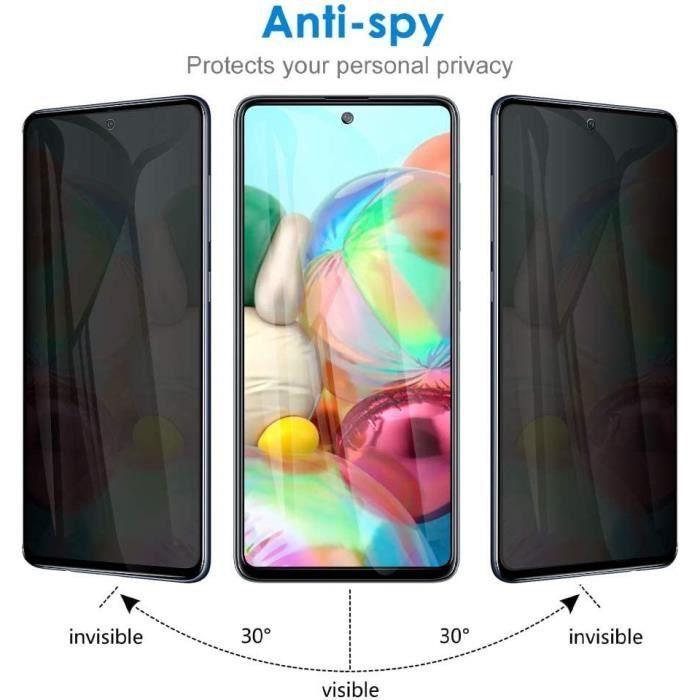 Verres Trempés - Booling - pour Samsung Galaxy A51 - Anti-Espion - Protection Antichoc - 3 Pièces