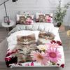 Cartoon Pet Cat Bedding Set Adults Children Winter Duvet Cover Sets Kids,twin Full Queen King Bedroom Set Home Housse De Couette