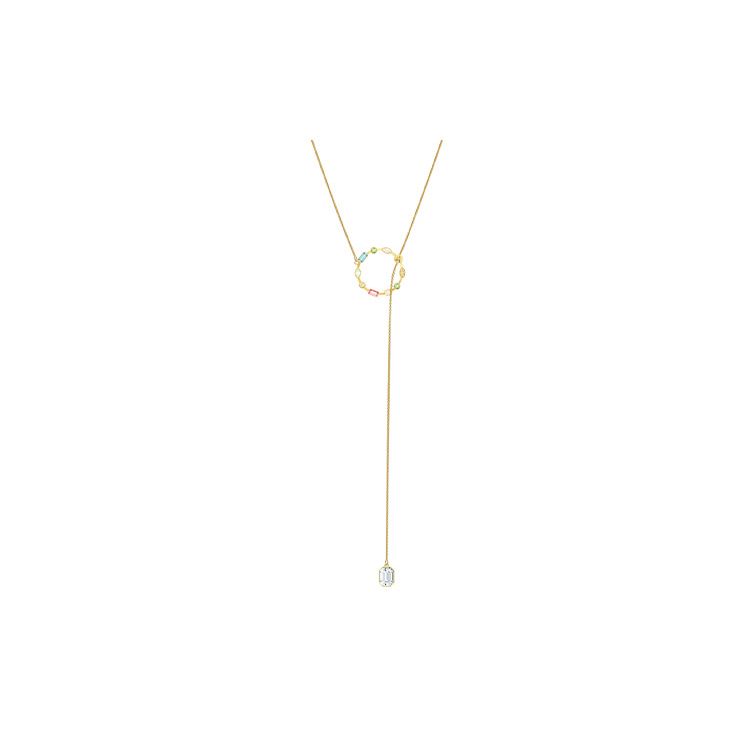 

Swarovski Rainbow Swan Y Necklace Women necklaces Gold 5559300 Box+Shopping Bag (Random Color)