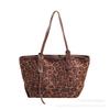 European and American Leopard Print Bag Women's 2025 New Fashion Lazy Style Retro Tote Bag Casual Versatile Shoulder Armpit Bag