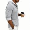 Men's Daily Loose Casual Retro Hooded Henley Long Sleeve T-shirt