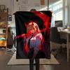 1PC DARLING In the FRANXX Zero Two Print Flannel Blanket, High Quality All Seasons, Home Decor, Warmth and Comfort, Perfect for Christmas Gifts