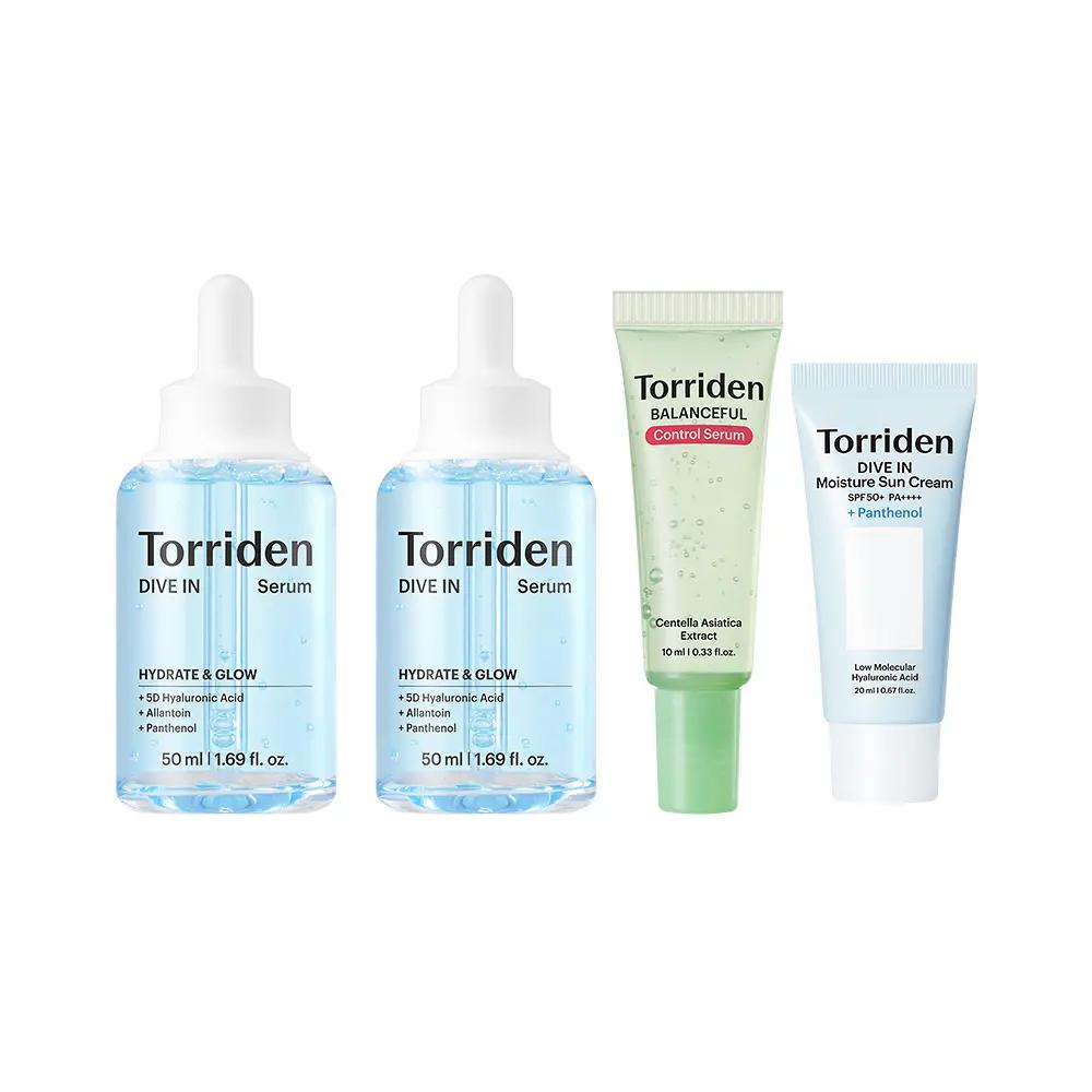 TORRIDEN DIVE-IN Low Molecular Hyaluronic Acid Serum Double Special Set 50ml x 2 (+ Balanceful Serum 20ml + Sunscreen 20ml) 50ml × 2