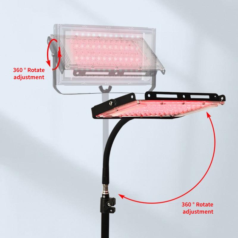 96 Bead Floor Standing Tripod Beauty Lamp Infrared Physiotherapy Light Timed Dimming Segmented Pulse Red Light Therapy Lamp
