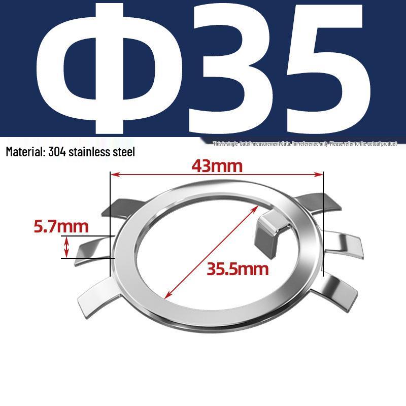 65MN Manganese 304 Stainless Steel Six-Claw Anti-Loosening Lock Nut Washer