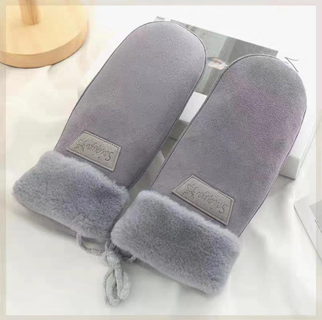 Sherpa Fleece Winter Gloves With Touchscreen Fingerless For Women Cold Weather