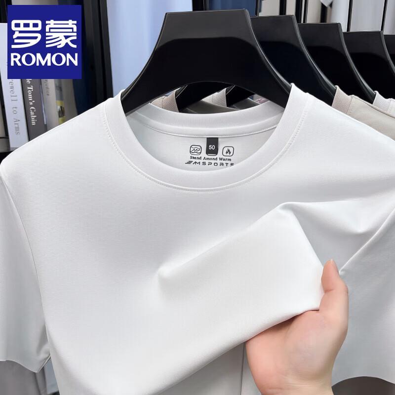 ROMON Men's Round Neck Short Sleeve Cooling T-Shirt