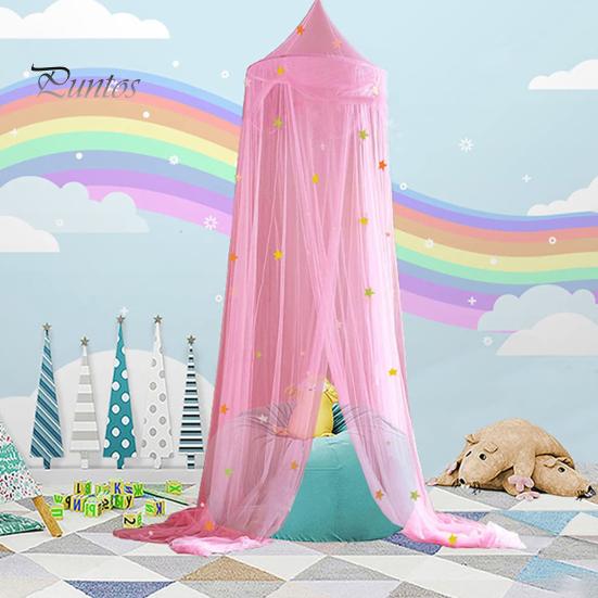 1 Set Practical Breathable Lightweight Bedcover Curtain Summer Stars Princess Bed Net Bedroom Supplies