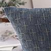 Leinen Kissenbezug mit unsichtbaren Reißverschlüssen für Wohnzimmer Schlafzimmer Veranda Terrasse Dicke Strapazierfähigkeit Stoff Kissenbezug