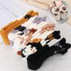 Warm Christmas gift Plush Soft Thickening Cashmere Sox Coral velvet socks Floor Socks Paw pattern