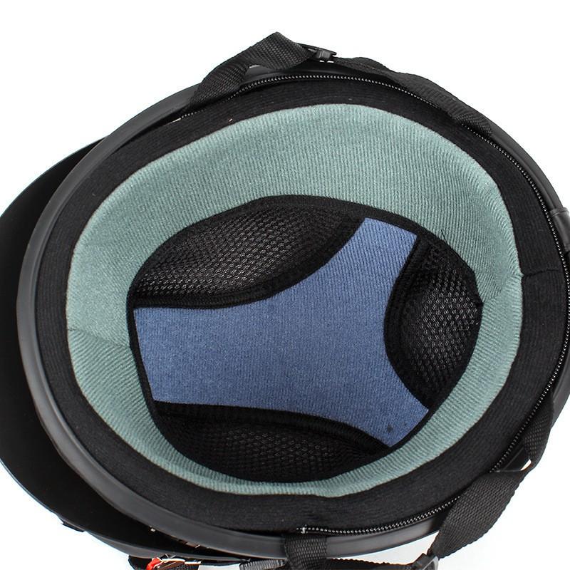 Summer Ventilated Half Helmet With Visor Electric Scooter Riding Safety Gear Adult Unisex Cycling Protective Headwear