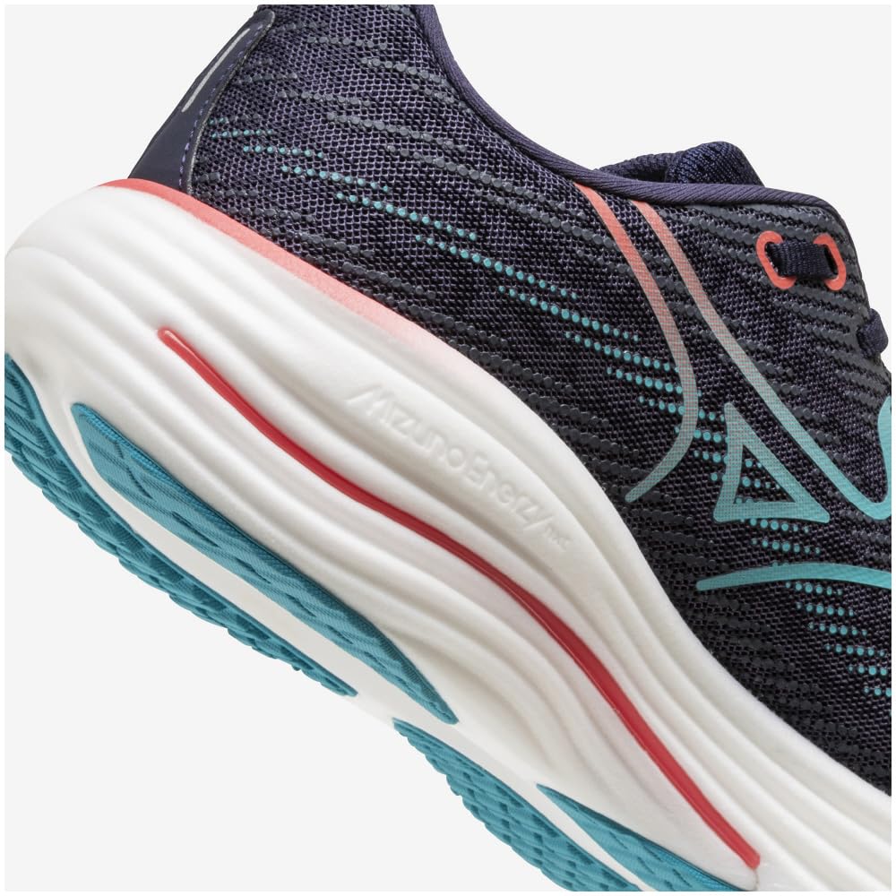 Mizuno Wave Rider 29 Men's Running Shoes, Dark Navy, Blue, and Pink, Size 28.5 cm, 2E